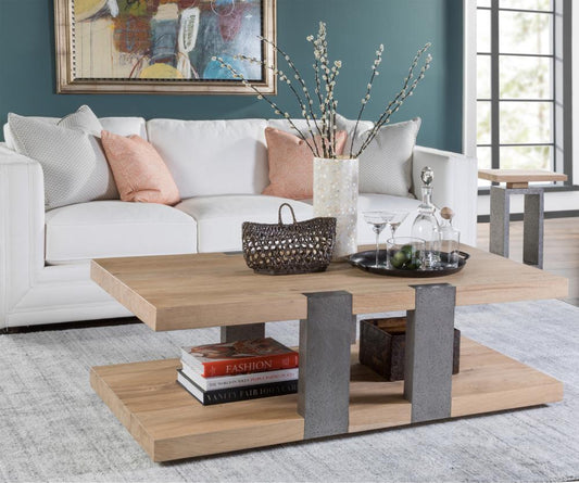 Artistica Home - Verite Rectangular Cocktail Table, Light Oak - 2240-945 veiw 2