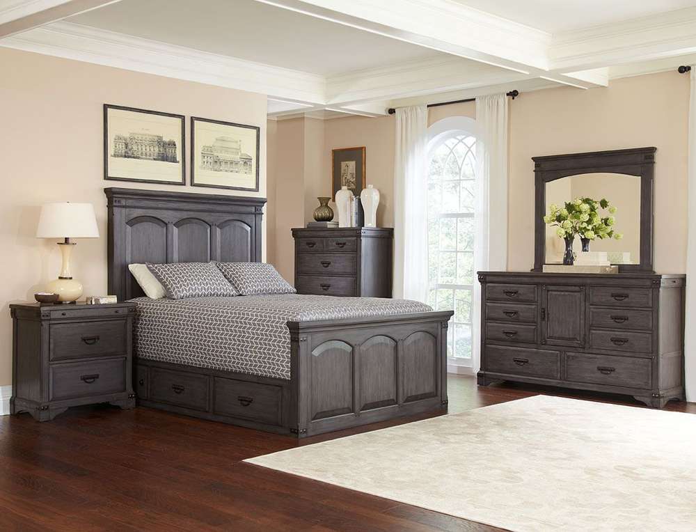 Avalon Furniture - Aspen Village King Storage Bed veiw 3