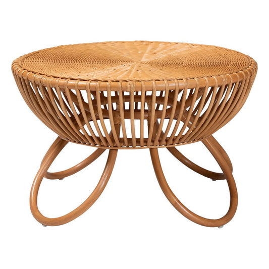 bali & pari - Abel Coffee Table in Light Honey - Abel-Light Honey Rattan Coffee Table view 2