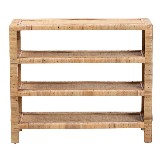 bali & pari - Abelia Shelving Unit in Natural - WS149-Natural Rattan-Shelf view 2