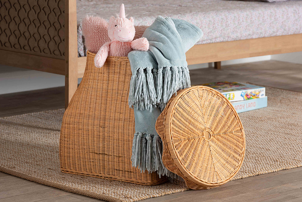 bali & pari - Ada Basket - WS251-Honey Ada Rattan-Basket view 7