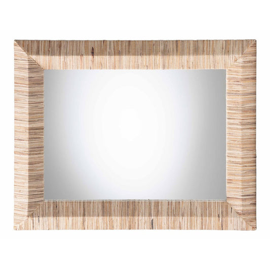 bali & pari - Adino Mirror in Natural - Adino-Waterhyacinth-Wide Small-Mirror view 2
