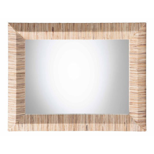 bali & pari - Adino Mirror in Natural - Adino-Waterhyacinth-Wide Small-Mirror view 2