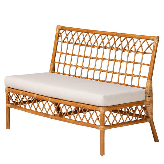 bali & pari - Adora Dining Set in White/Light Honey/Oak Brown - Adora-4PC Dining Nook Set view 2