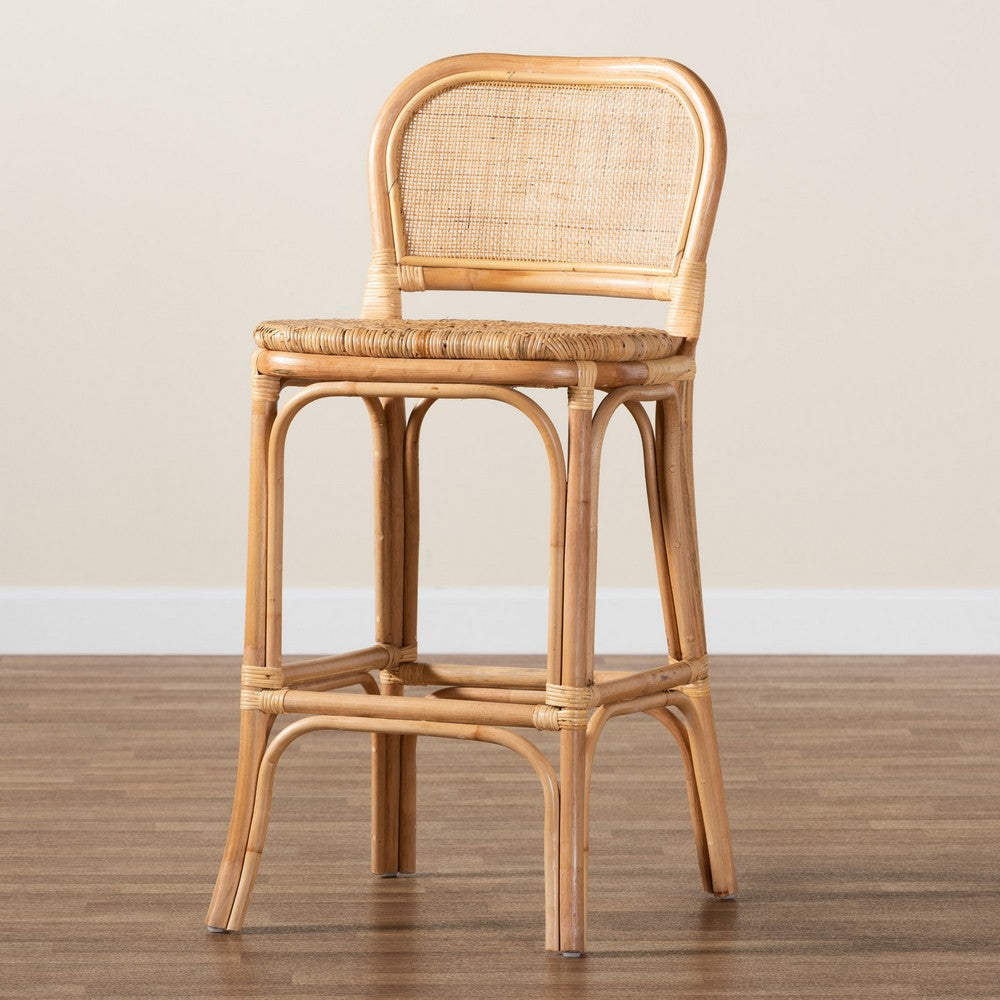 bali & pari - Adrena Bar Stool in Natural Brown - Adrena-Rattan-BS view 9