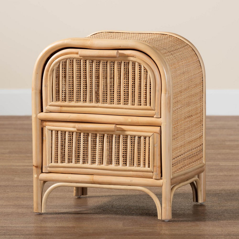 bali & pari - Adrika Nightstand in Natural - WS051-Natural Rattan-NS view 9