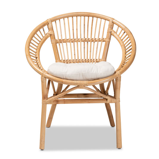 bali & pari - Adrina Dining Chair in White/Natural Brown - DC810-Rattan-DC view 2