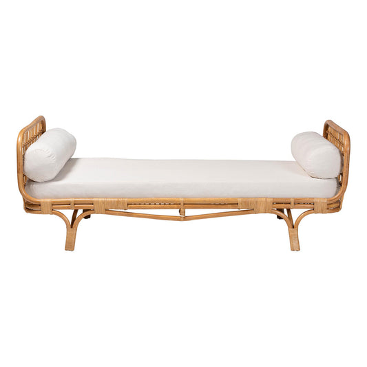 bali & pari - Aiko Daybed in Light Honey - Aiko-Natural Rattan-Cushioned-Daybed view 2