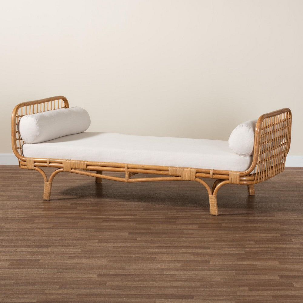 bali & pari - Aiko Daybed in Light Honey - Aiko-Natural Rattan-Cushioned-Daybed view 8