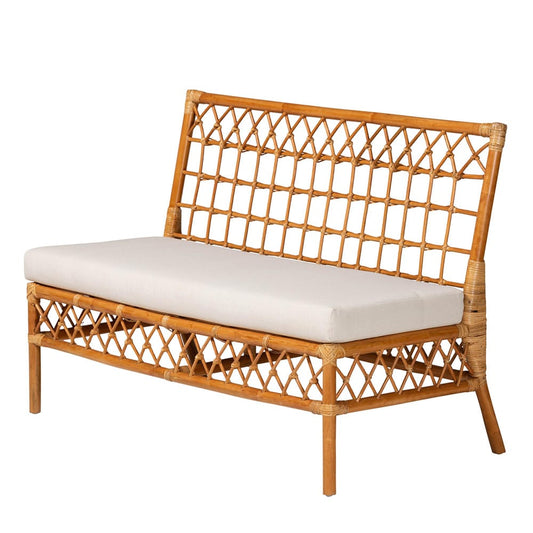 bali & pari - Aina Dining Set in White/Light Honey/Oak Brown - Aina-4PC Dining Nook Set view 2