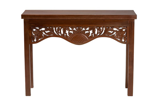 bali & pari - Alannis Console Table - Alannis-Light Brown Wooden-Console Table-Boxed view 2