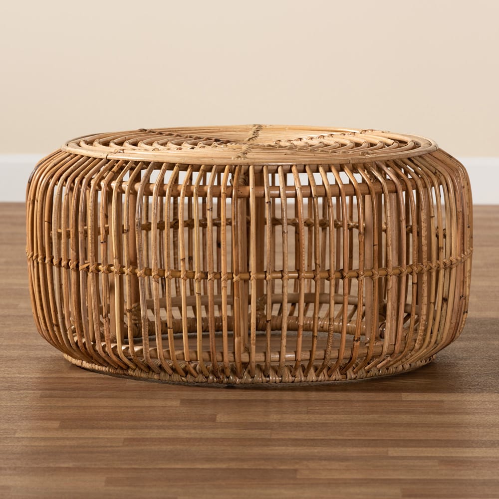 bali & pari - Aliane Coffee Table in Natural Brown - DC8041-Rattan-CT view 6