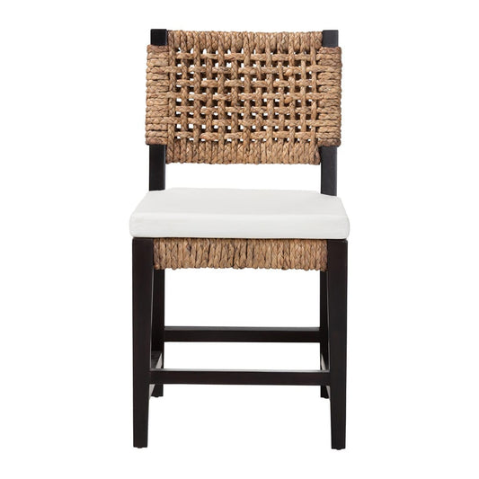 bali & pari - Alise Dining Chair in Dark Brown/Natural Brown - Alise-Mahogany-Cushion-DC view 2