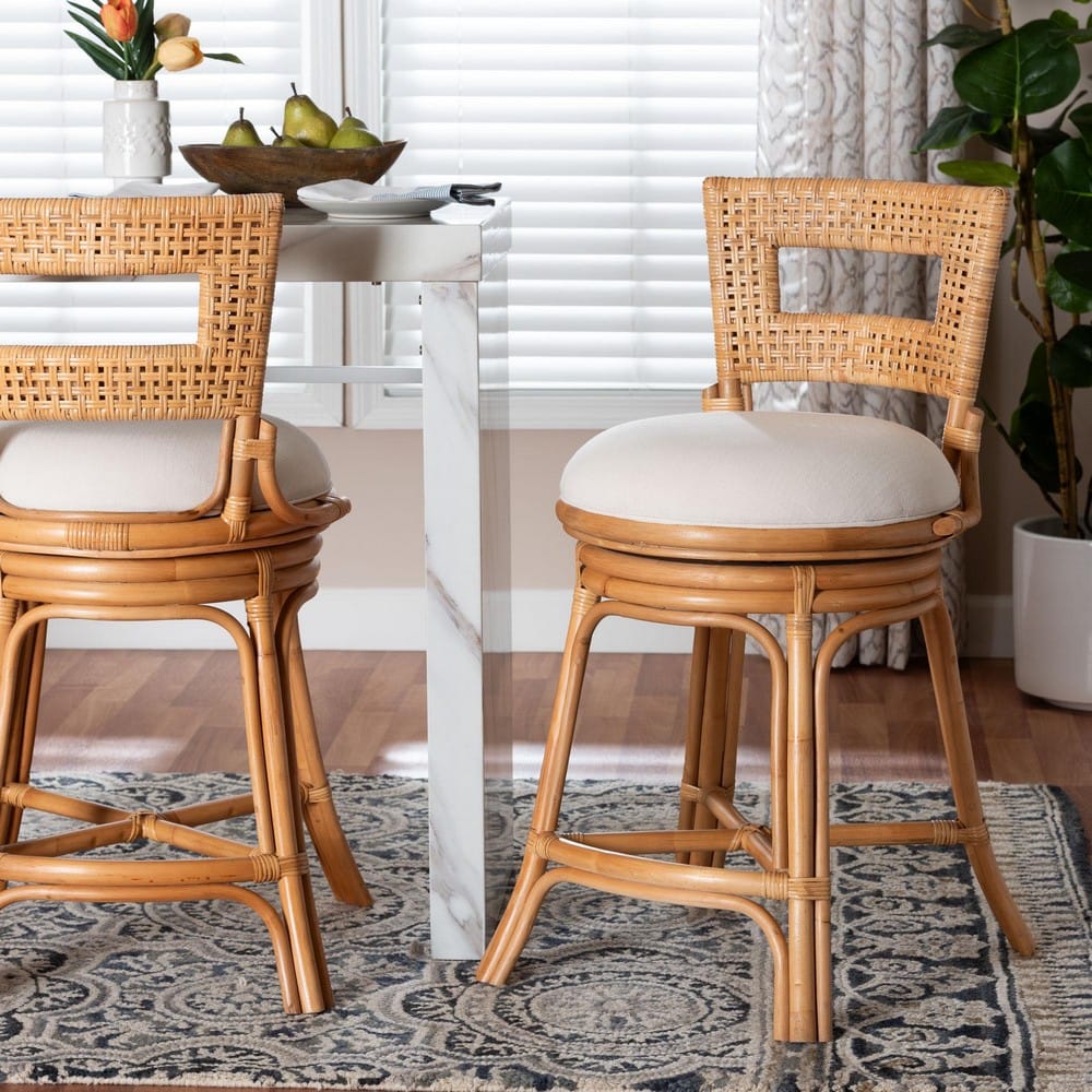 bali & pari - Amina Counter Stool in Light Honey - Amina-Light Honey Rattan-CS view 8