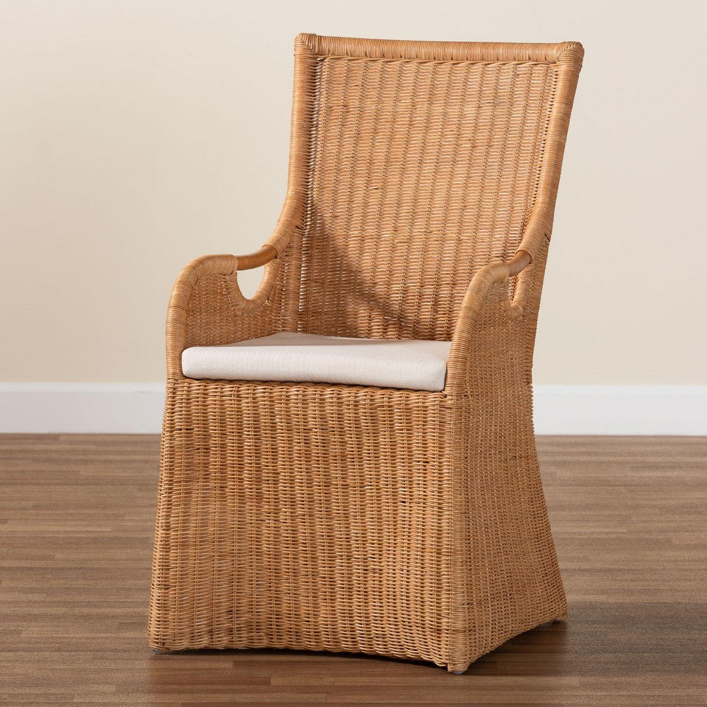 bali & pari - Amsterdam Dining Chair in Light Honey - Amsterdam-Light Honey Rattan Cushioned-DC view 9