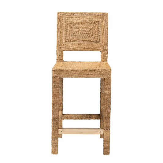 bali & pari - Anfield Counter Stool in Natural - Anfield SH60-Mahogany/Seagrass-CS view 2