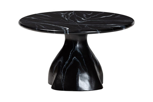 bali & pari - Aponi Coffee Table - Aponi-Black Marbled Resin-CT view 2