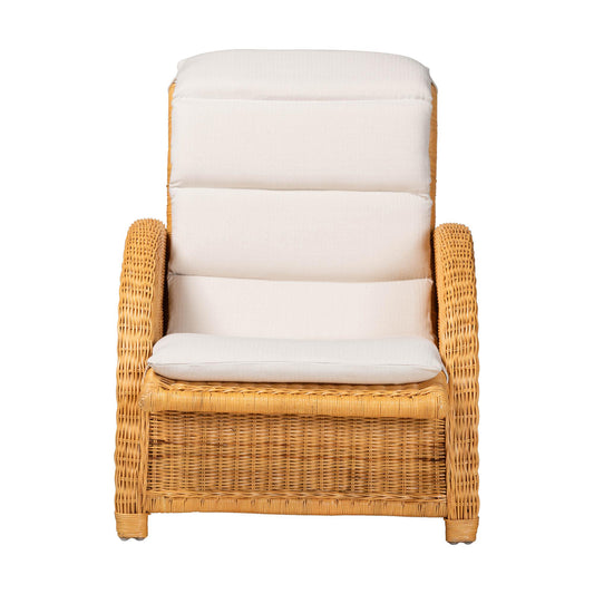 bali & pari - AriesChaise in Light Honey - Aries-Light Honey/Rattan-Cushion-Lounger view 2