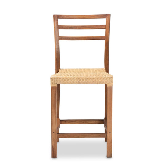 bali & pari - Arthur Counter Stool in Natural Brown/Walnut Brown - Arthur-Teak-CS view 2