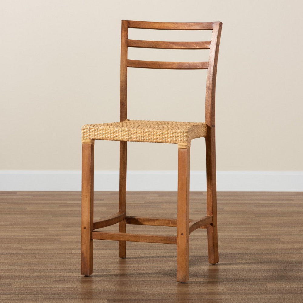 bali & pari - Arthur Counter Stool in Natural Brown/Walnut Brown - Arthur-Teak-CS view 9