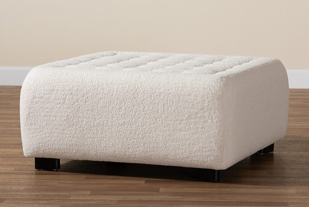 bali & pari - Athena Ottoman - 2211-Beige-Ottoman view 7