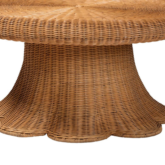 bali & pari - Avalon Coffee Table in Light Honey - Avalon-Light Honey Wicker-Coffee Table view 2