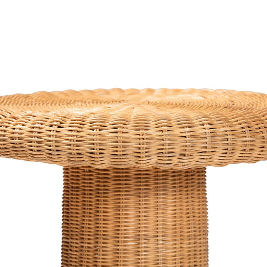 bali & pari - Avalon End Table in Light Honey - Avalon-Light Honey Wicker-End Table view 2
