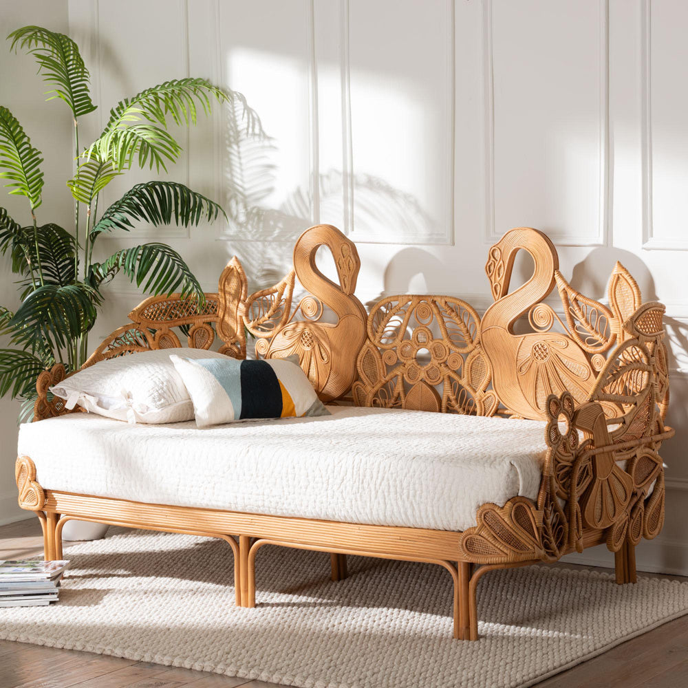 bali & pari - AvesDaybed in Light Honey - Aves-Light Honey Rattan No Mattress-Daybed view 8