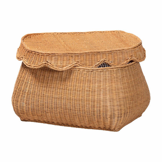 bali & pari - Ayleen Basket in Light Honey - Ayleen-Sm-Light Honey Rattan-Basket view 2