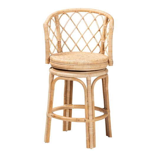bali & pari - Ayu Counter Stool in Natural - AYU-Natural Rattan-CS view 2