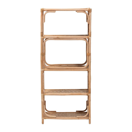 bali & pari - Baara Shelving Unit in Natural - WS147-Natural Rattan-Tall Shelf view 2