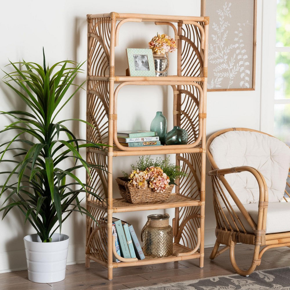 bali & pari - Baara Shelving Unit in Natural - WS147-Natural Rattan-Tall Shelf view 6