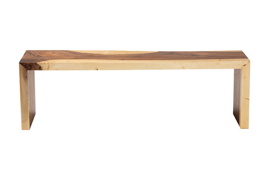 bali & pari - Bai Bench - Bai-Natural/Wooden-Bench view 2