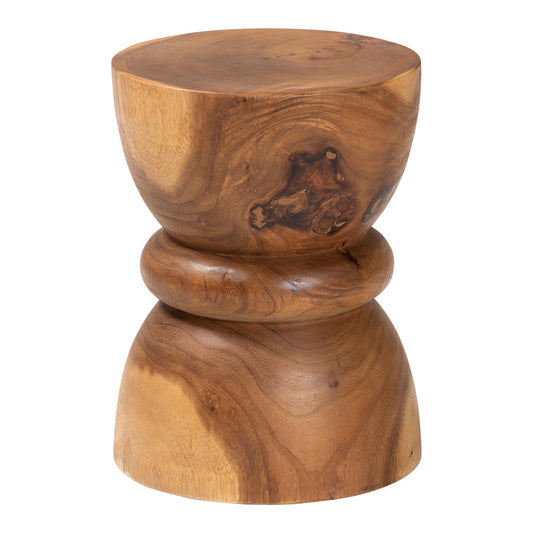 bali & pari - Bancroft End Table in Natural Brown - Suar S/T 002-Natural-Side Table view 2