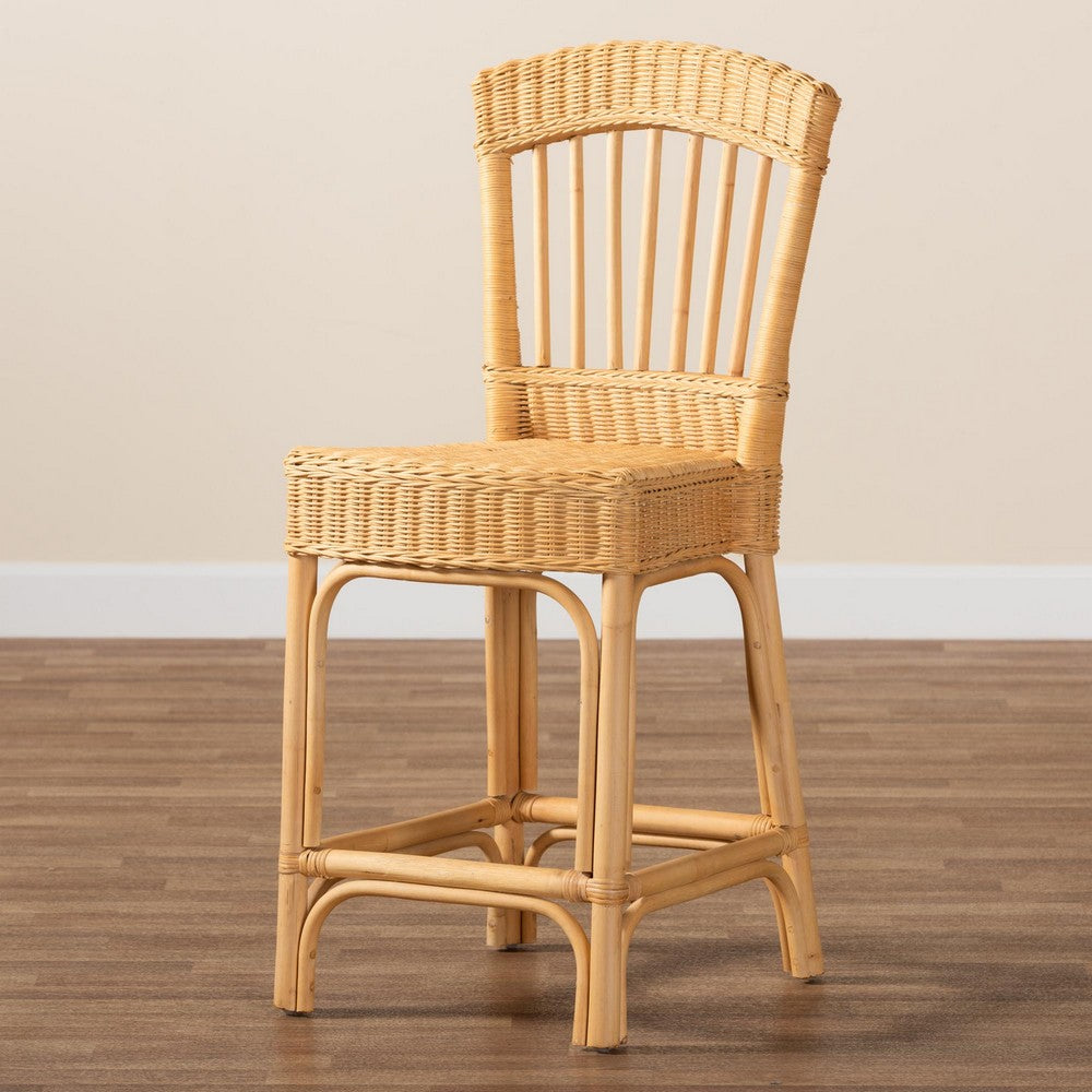 bali & pari - Barito Counter Stool in Natural Brown/Light Honey - Barito-Rattan-CC view 9