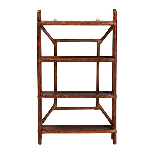 bali & pari - BasileStorage Cabinet in Marbled Tortoise Brown - WS198-Tortoise Rattan-Shelf view 2