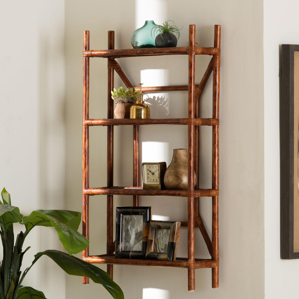 bali & pari - BasileStorage Cabinet in Marbled Tortoise Brown - WS198-Tortoise Rattan-Shelf view 9