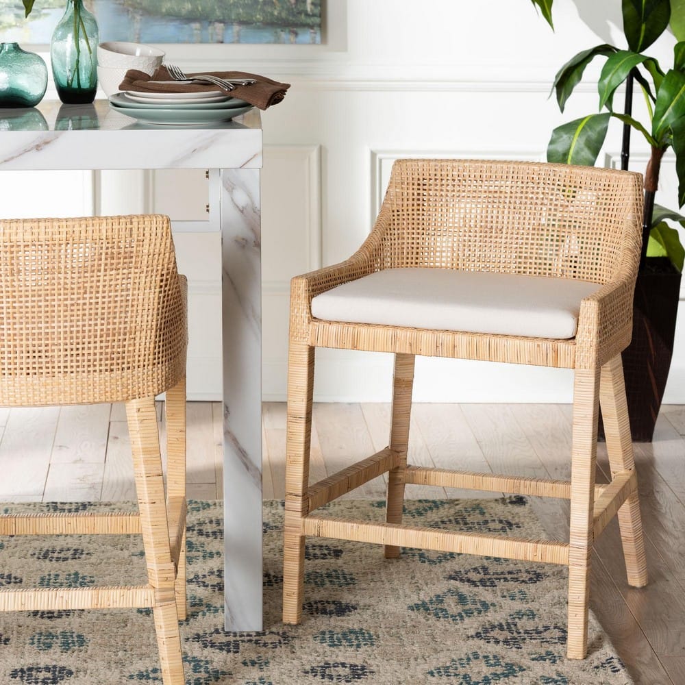 bali & pari - Beata Counter Stool in Light Honey - Beata-Light Honey/Wooden-Cushioned-CS view 8
