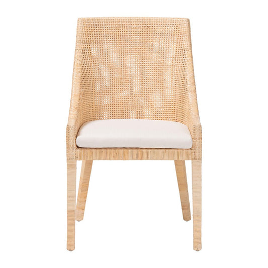 bali & pari - Beata Dining Chair in Light Honey - Beata-Light Honey/Wooden-Cushioned-DC view 2