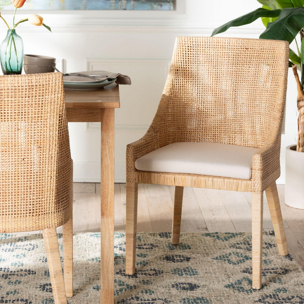 bali & pari - Beata Dining Chair in Light Honey - Beata-Light Honey/Wooden-Cushioned-DC view 8