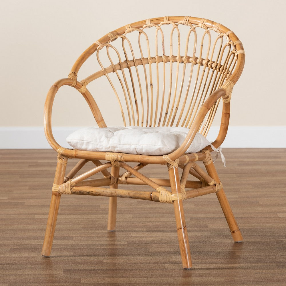 bali & pari - Benicia Dining Chair in White/Natural Brown - DC818-Rattan-DC view 9