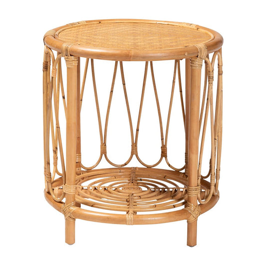 bali & pari - Berilo End Table in Light Honey - MD-39665 Berilo-Rattan Honey-ET view 2