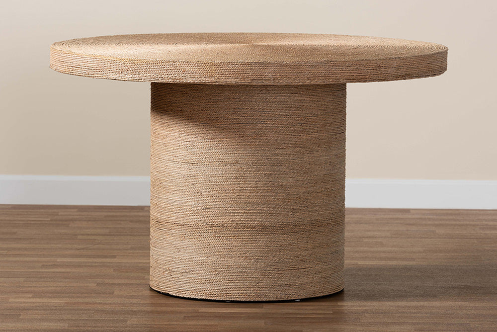 bali & pari - Bistra Dining Table - F233-FT7-Wood & Seagrass-Dining Table view 6