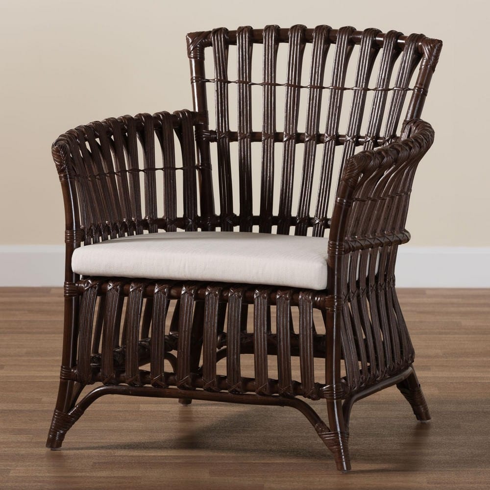 bali & pari - Brooklyn Chair in Very Dark Brown - Broklyn-Brown Rattan-CC view 9
