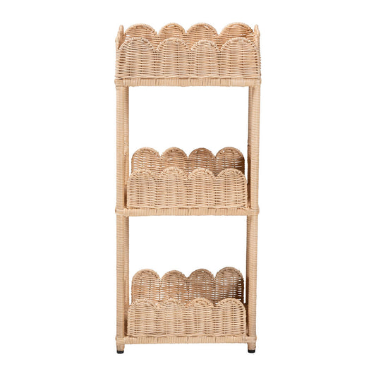 bali & pari - Brooks Shelving Unit in Natural Brown - WS176-Natural Rattan-Shelf view 2