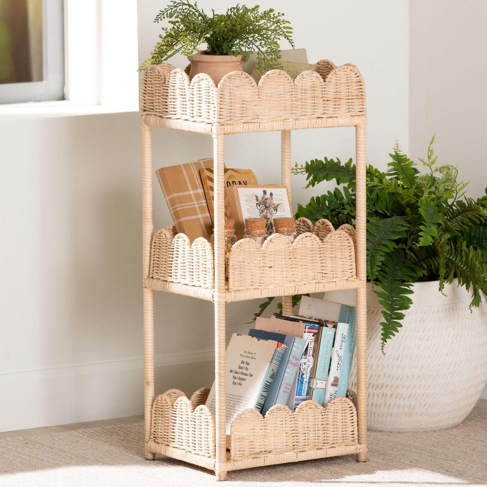 bali & pari - Brooks Shelving Unit in Natural Brown - WS176-Natural Rattan-Shelf view 7