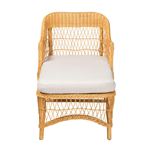bali & pari - BrunoChaise in Light Honey - Bruno-Light Honey/Rattan-Cushion-Lounger view 2