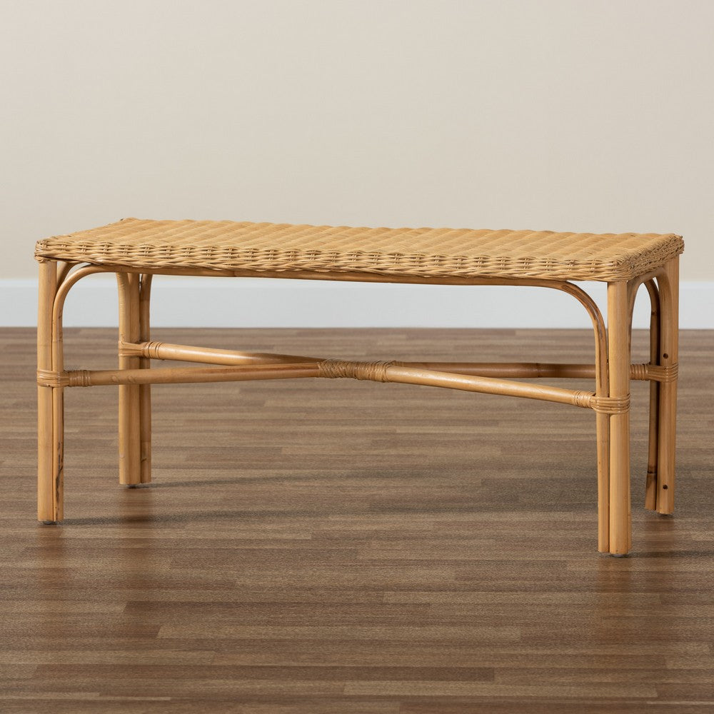 bali & pari - Cacaban Bench in Natural Brown - Cacaban-Rattan-Bench view 7