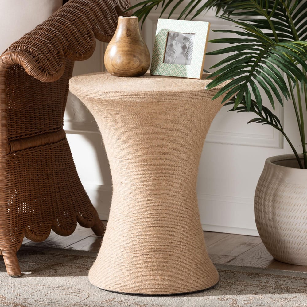 bali & pari - Cady Side Table in Natural Brown - F242-FT1-Side Table view 5