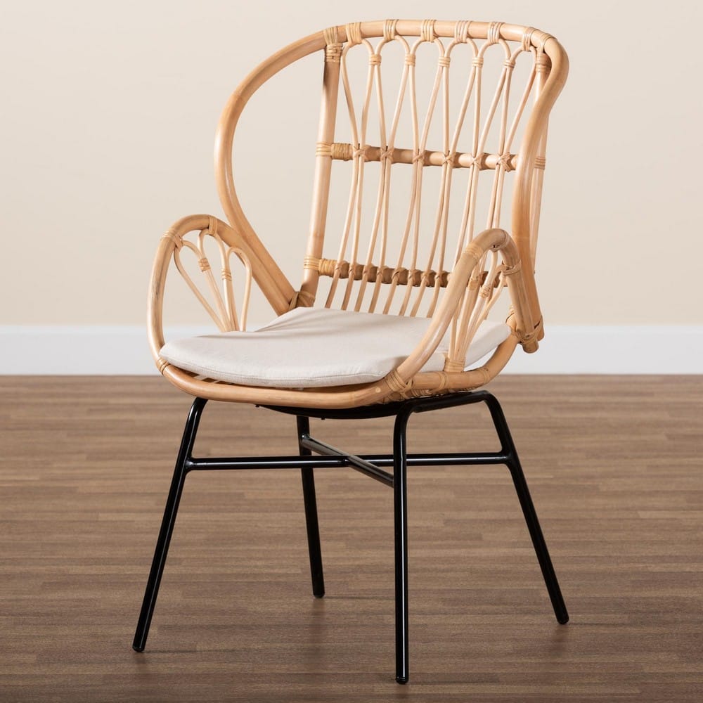 bali & pari - Caelia Dining Chair in Natural Brown/Black - RMC033-Rattan-DC view 9